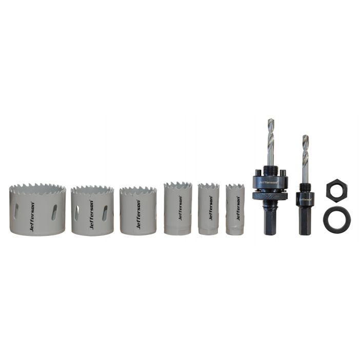JEFFERSON 9 Piece Electricians Holesaw Set | Welding and Safety ...