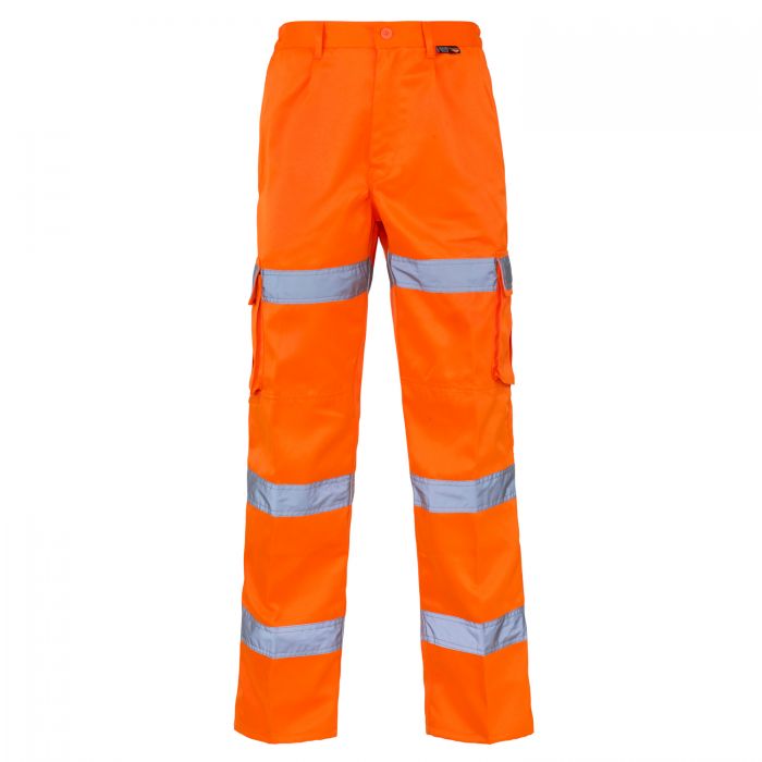 SUPERTOUCH Hi Vis Orange 3 Band Combat Trousers | Welding and Safety ...