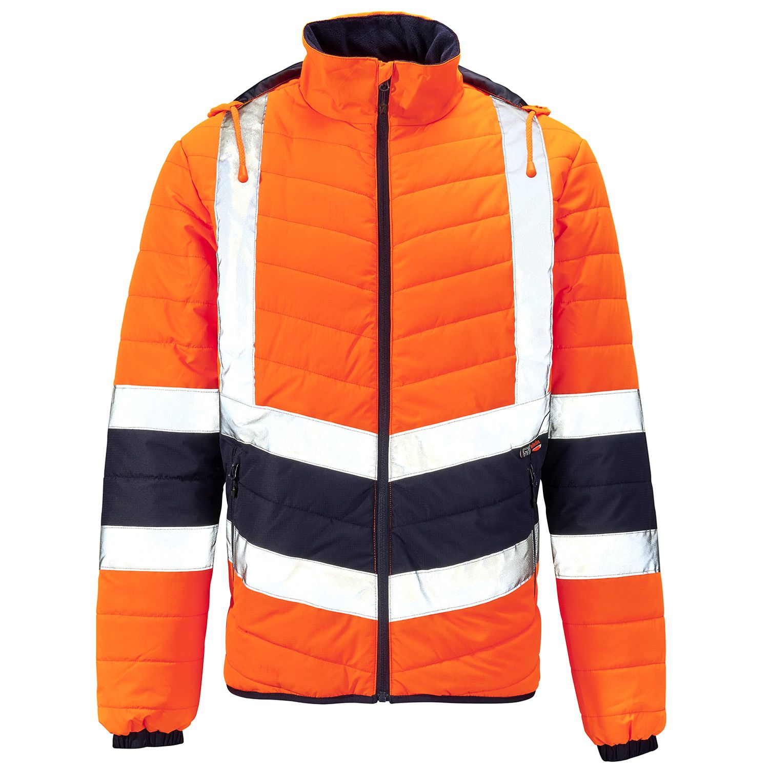 SUPERTOUCH Hi Vis Orange 2 Tone Puffer Jacket | Welding and Safety ...